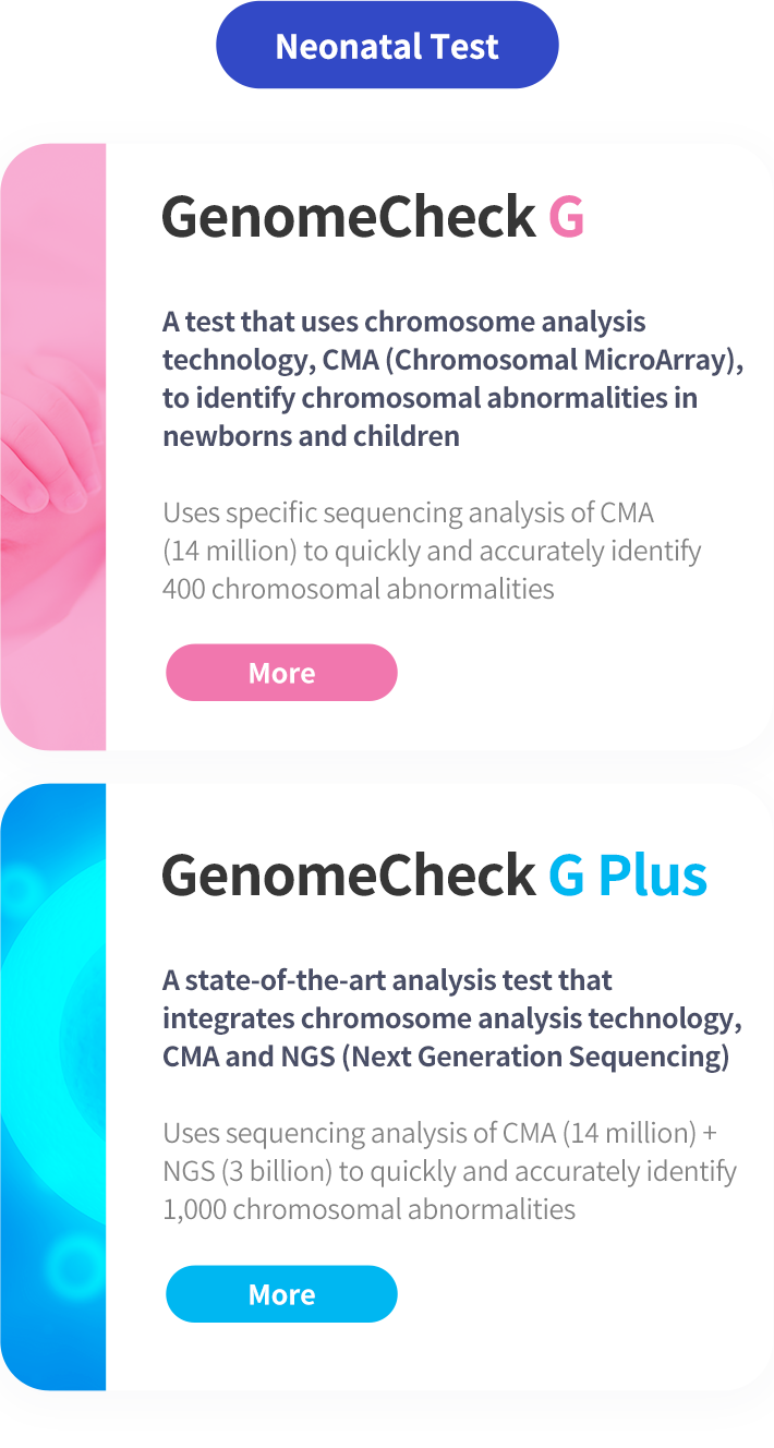 Types of GenomeCheck Test 